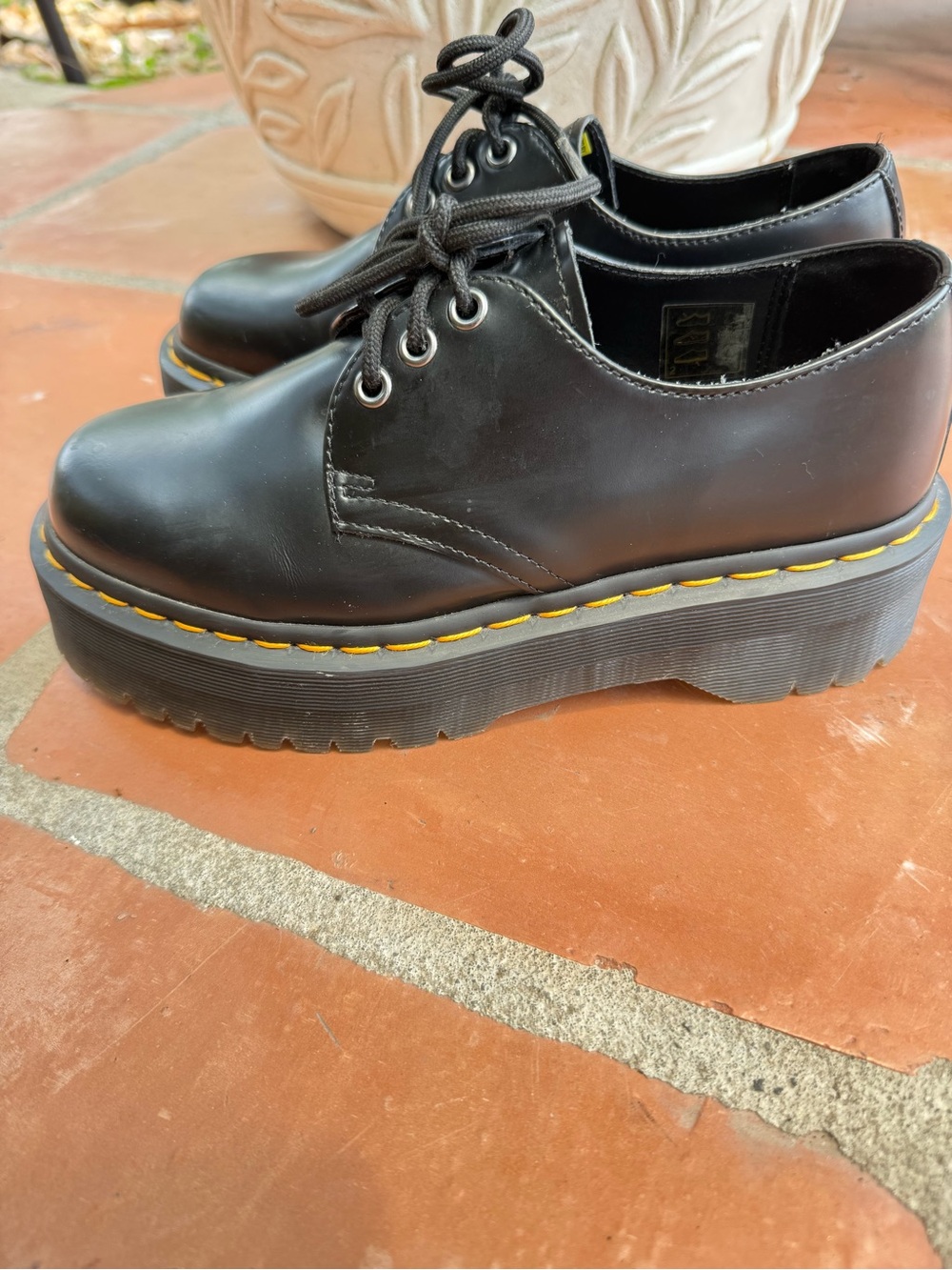 Dr. Martens 1461 Quad Platform Oxfords Black US 7 - Picture 5 of 12